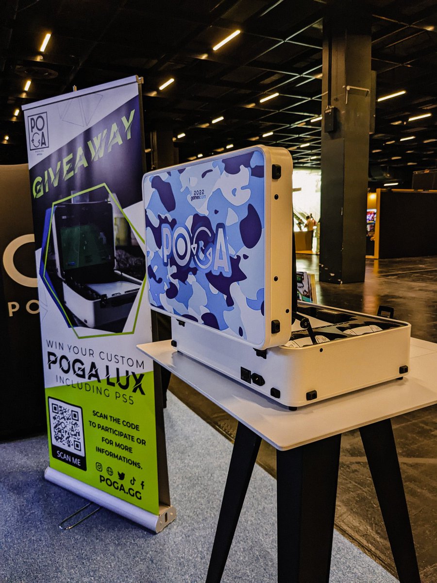 pogagg's tweet photo. ‼️GIVEAWAY TIME‼️ just over to our Instagram channel to win a POGA LUX gamescom edition INCLUDING A PLAYSTATION 5 ‼️ https://t.co/OOYRBYys0d https://t.co/jNS9ZNbGFn