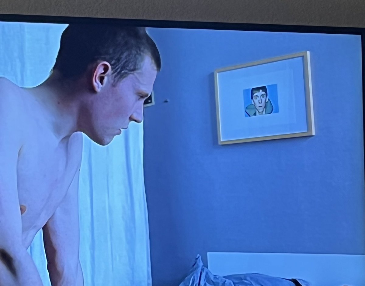 thrulls's tweet photo. watching a movie and in this guy’s bedroom he has a framed picture of Adam Lanza for some reason https://t.co/mytbDrHYKk