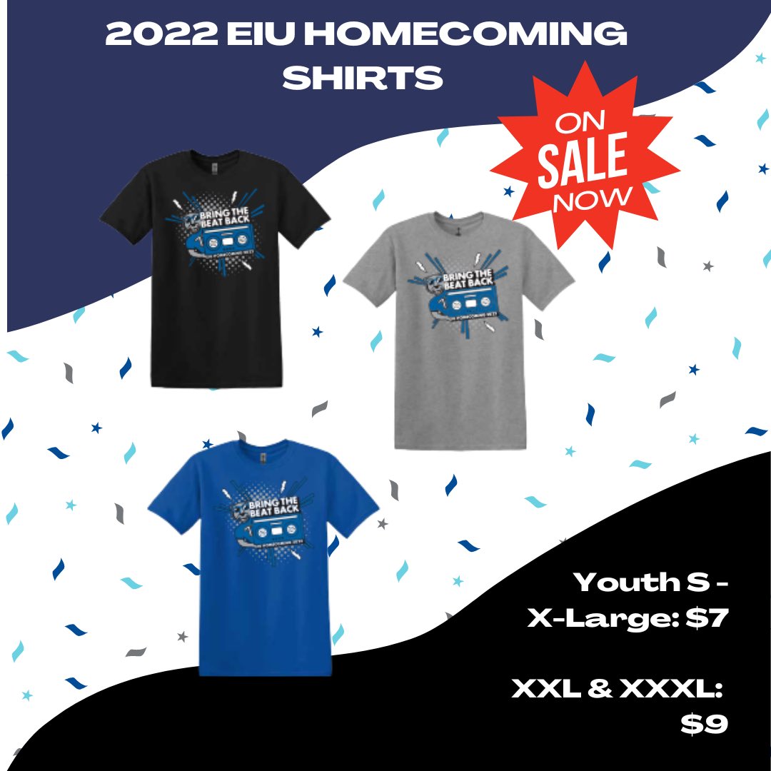 Stop by the Student Activity Center to purchase this years homecoming shirts!