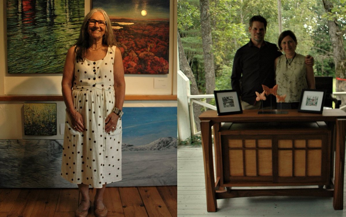 LakeofBaysARTS's tweet image. Congrats to #ArtsLoop members Catherine O'Mara and Stone Tree Studio artists Elise Muller &amp;amp; Cirvan Hamilton in a successful #ArtistoftheLimberlost Studio Tour #LakeofBays this past weekend. Missed it? Both Studios are open by appoint. artsloop.ca/members/ #lobarts #muskoka