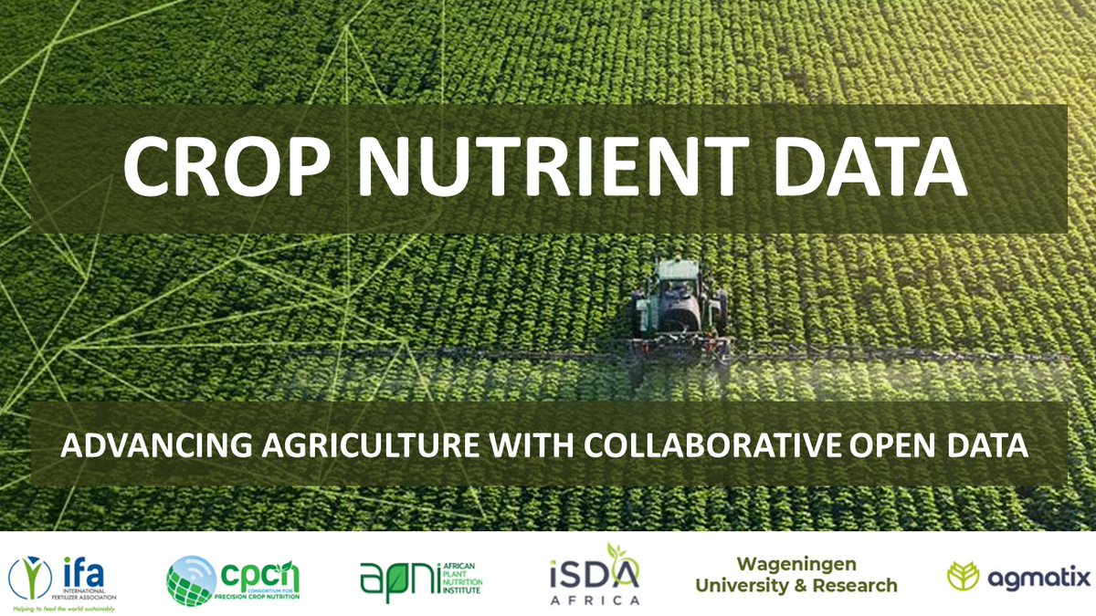 FertilizerNews's tweet photo. #OpenAccess to #cropnutrient data for #farmers, advisers & policy makers is coming soon.
Register 👉 for high-quality #fieldtrialdata here https://t.co/W4euld9k57
Thank you to the many collaborators @iSDAAfrica, @PlantAfrican, @WUR, @AgmatixHQ
#cropnutrientdata #openscience https://t.co/LSAJdtO5s7