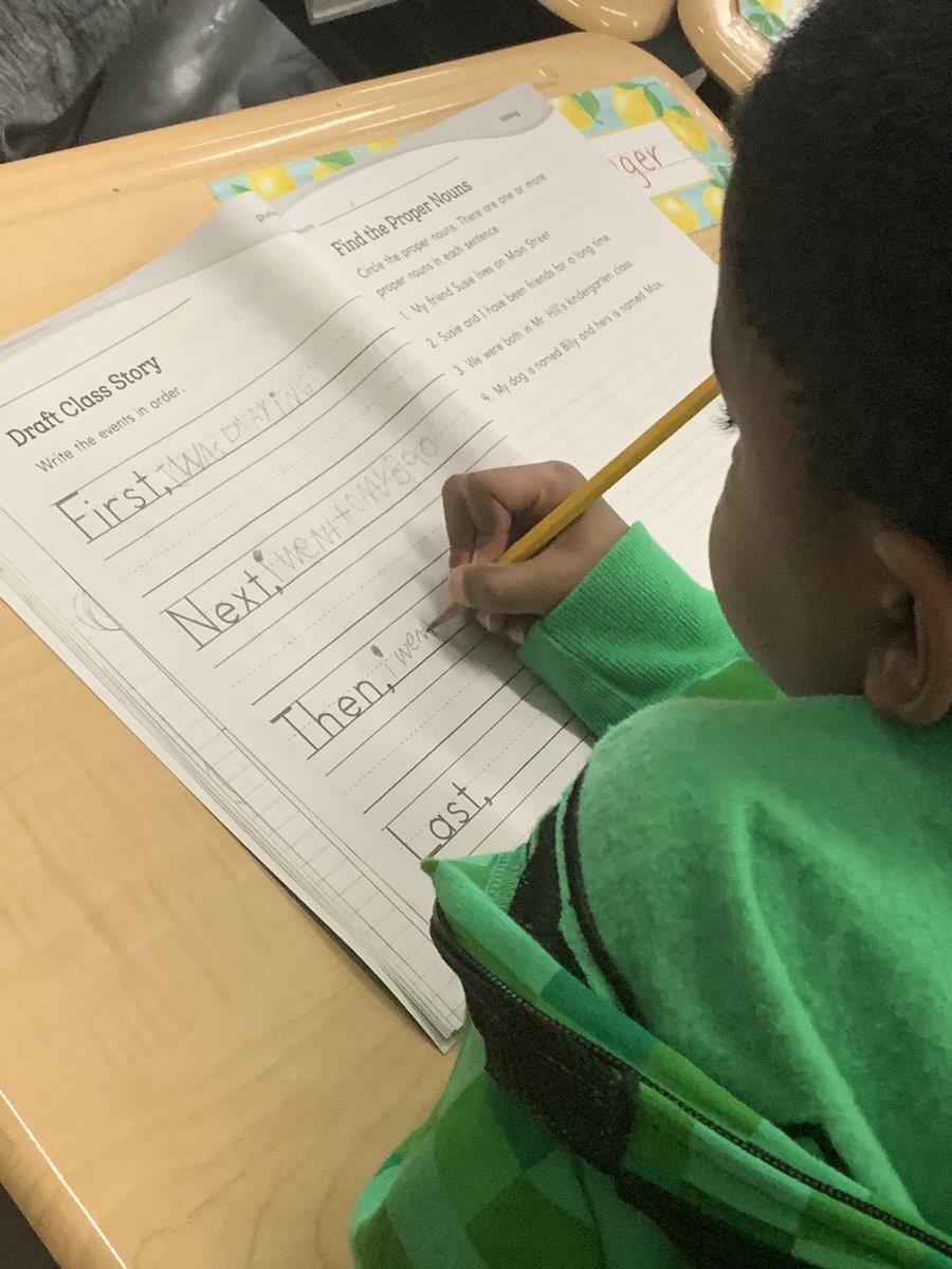Sarbarnett's tweet photo. Writers, writers everywhere @DES_HCS! The Writing Process is in full swing…planning, drafting, revising, and editing. #BuildingPowerfulWriters @ELA_HCS @brittanysutton_ @GiftedELAGuru https://t.co/gTCfDfyVej