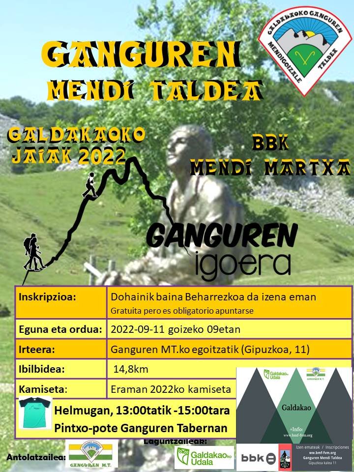 Fecha tope para inscribirse: Jueves 8 de Septiembre