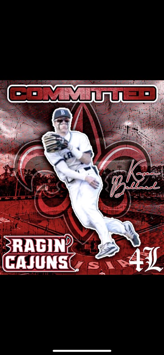I am extremely excited to announce that I will be furthering my academic and athletic career at the University of Louisiana! I want to thank God, my family, coaches, and friends that have helped me throughout this process. #GeauxCajuns 🌶 #4L <a href="/CoachDeggs28/">Coach Matt Deggs</a> <a href="/CecchiniGlenn/">Glenn Cecchini</a> <a href="/red2844/">Ricardo Griffin</a>