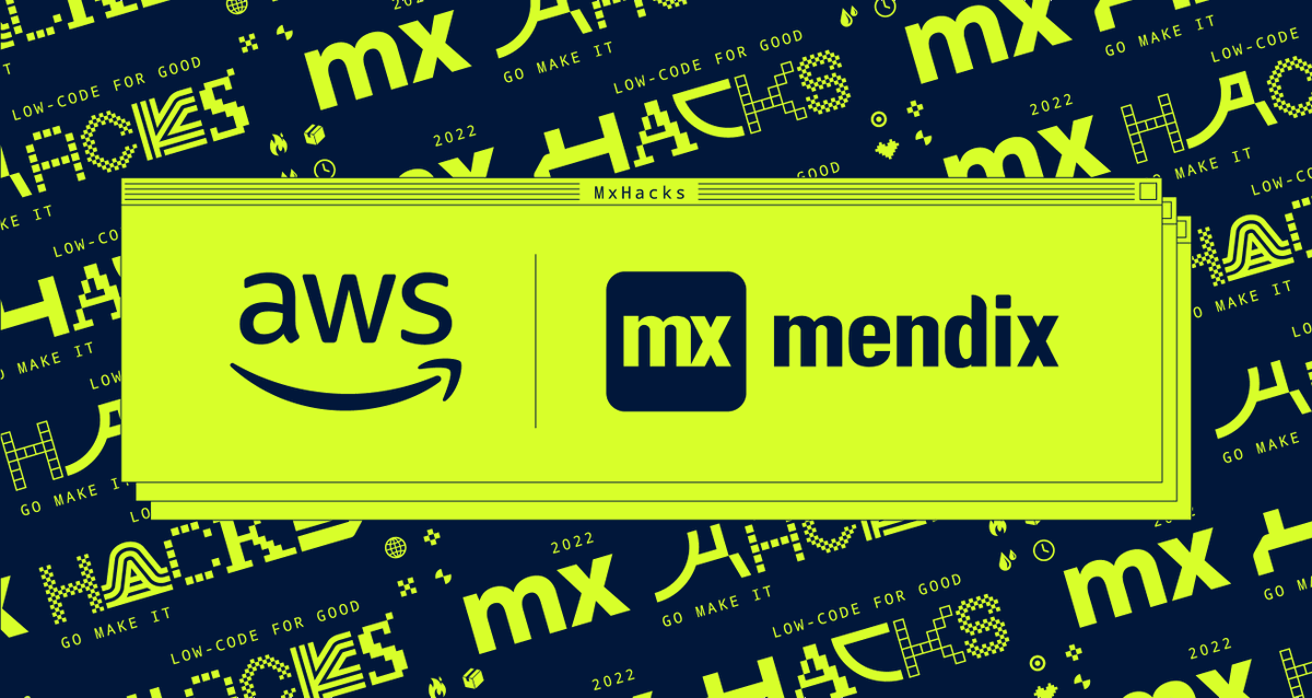 Mendix's tweet image. It’s official! We’re teaming up with @AWSCloud for #MxHacks! 🎉

Our upcoming global #hackathon recently hit 500 registrations, but there’s still room. Register today to join in on the fun and help us #LowCodeforGood.
mendix.com/mxhacks