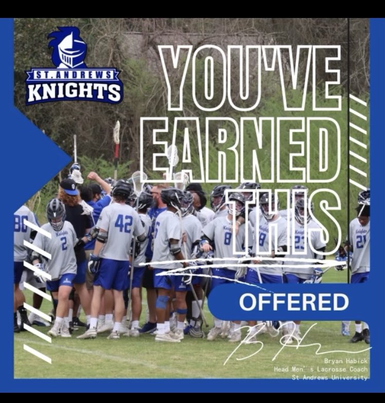 Blessed to receive another offer from St.Andrews <a href="/SAUlacrosse/">St. Andrews University Men’s Lacrosse</a> <a href="/Coach_Habick/">Bryan Habick</a> <a href="/Wakefield_LAX/">Wakefield Lacrosse</a> <a href="/WolverinesWHS/">Wakefield HS Athletics</a>