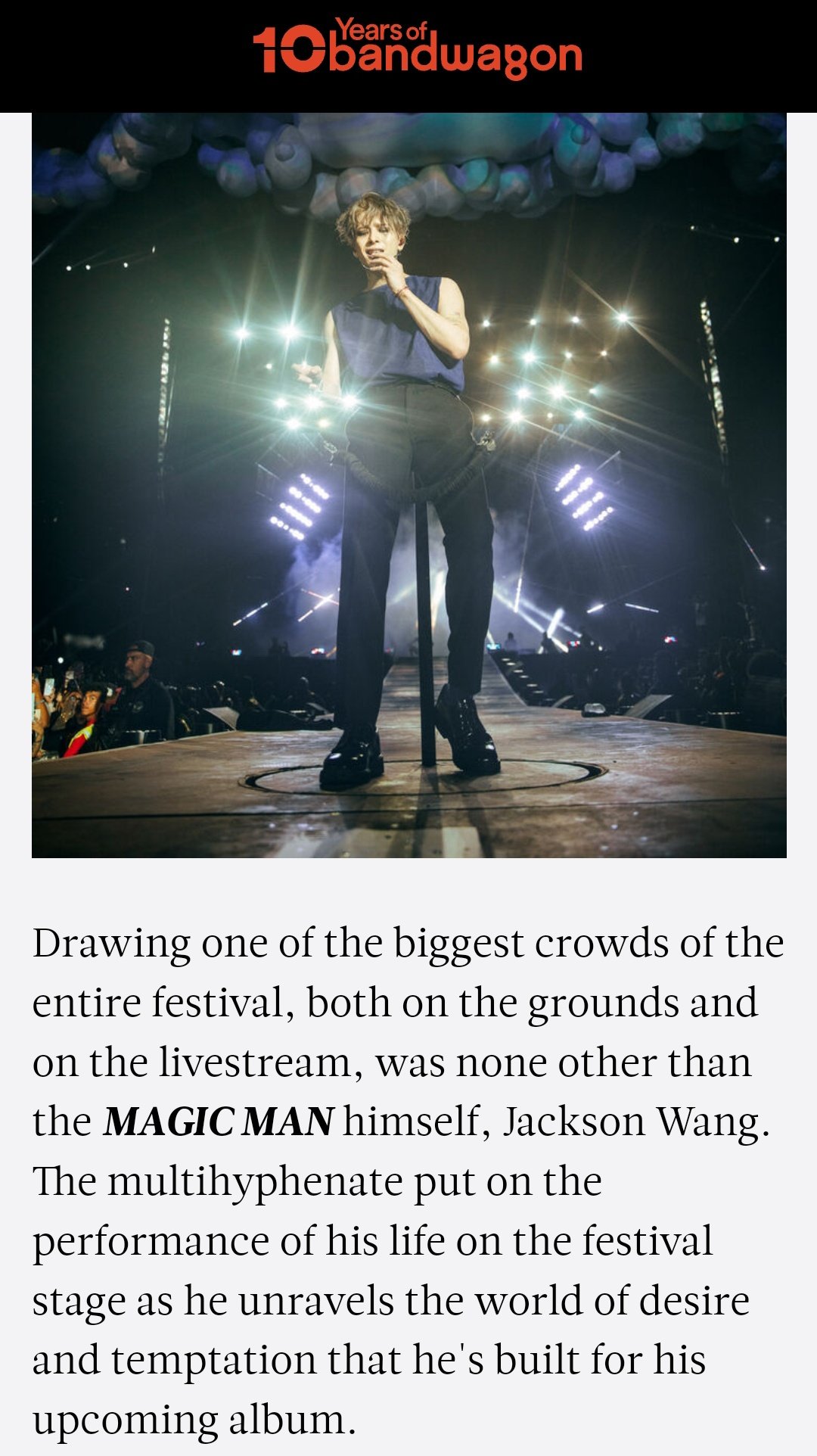 Jackson Wang World on Twitter ""Drawing one of the biggest crowds of