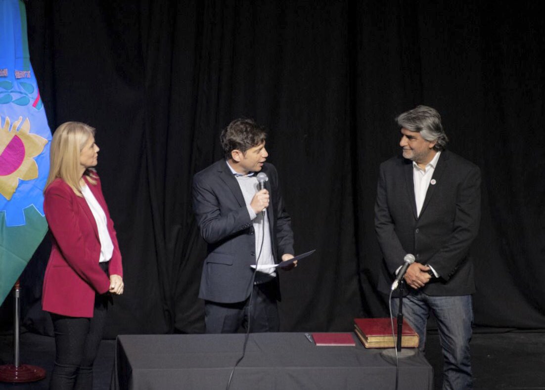 minsaurralde's tweet photo. La provincia de Buenos Aires tiene nuevo ministro de @TrabajoPBA. Junto a @Kicillofok participamos de la jura de @waltercorreaok, un compañero con una gran trayectoria militante en la defensa de las y los trabajadores. 

@magariovero https://t.co/Twom6RjgHS