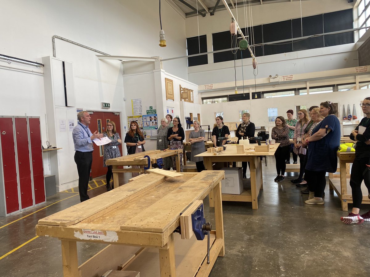 First session with the first cohort of our woodwork pilot in West Lothian Primary schools. Excellent to see the teachers enjoy their time in our workshop. First session covering hand tools and selecting projects 🤩. #STEM #CLPL #woodworkwednesday