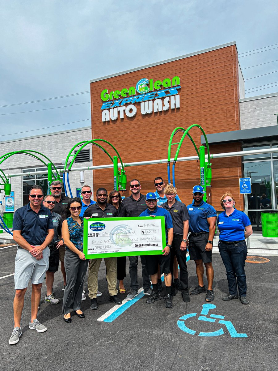 GrnClnAutoWash's tweet photo. Thank you to our incredible customers and ChemQuest for their generosity during our North Military Hwy. Grand Opening!

We are proud to announce a donation of $2,629.72 to @757ArtsOutreach and help in their mission to help enhance the well-being of others!

#GreenCleanCares🚙 https://t.co/byTtuH9Zos