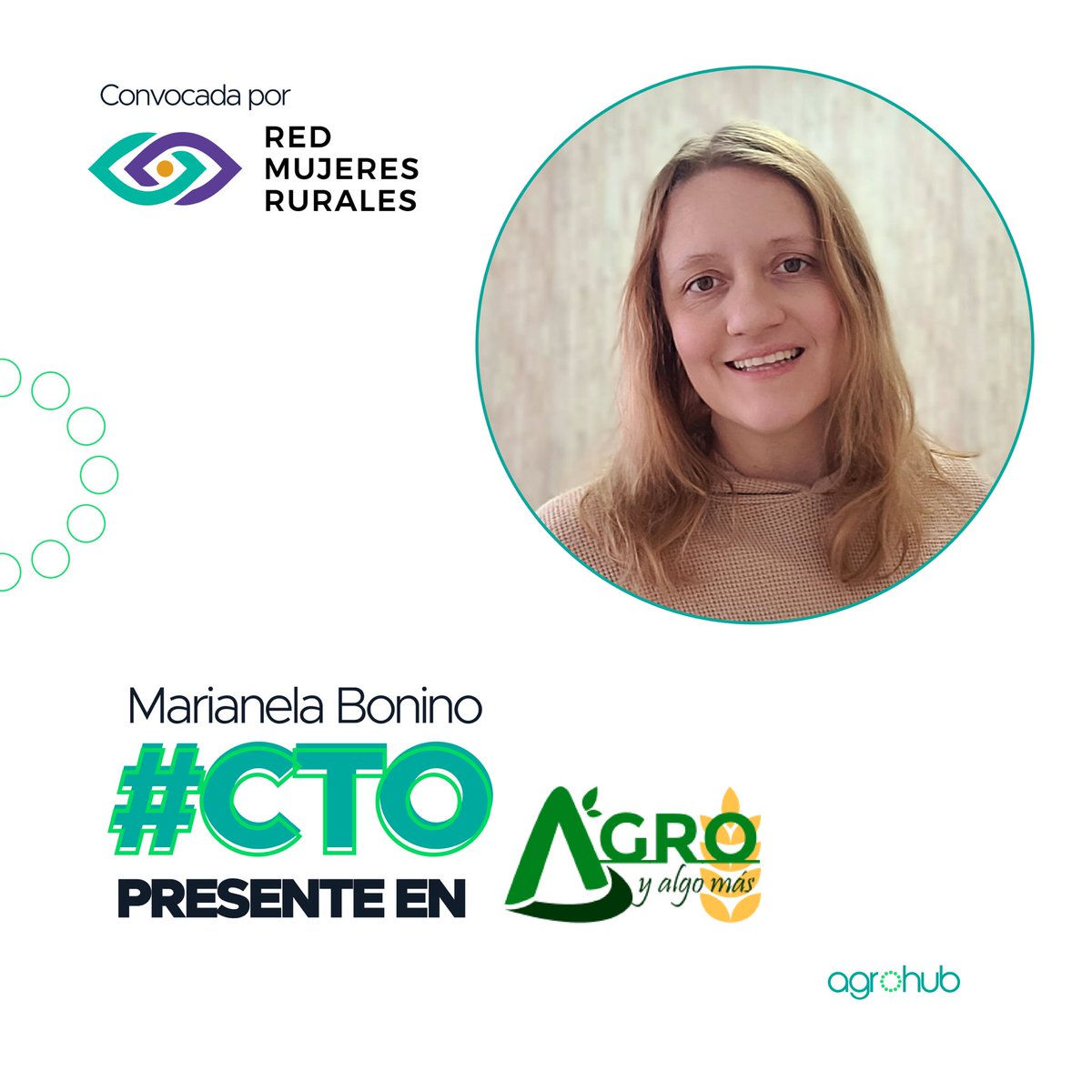 🙋‍♀️Nuestra #CTO dice presente en <a href="/agroyalgomas/">Agro y algo más</a> !
Allí participará del espacio de diálogo impulsado por <a href="/redmrurales/">Red Mujeres Rurales</a> , que tiene como objetivo la articulación entre las instituciones educativas y la producción agroindustrial.

Acércate a compartir este espacio de intercambio!