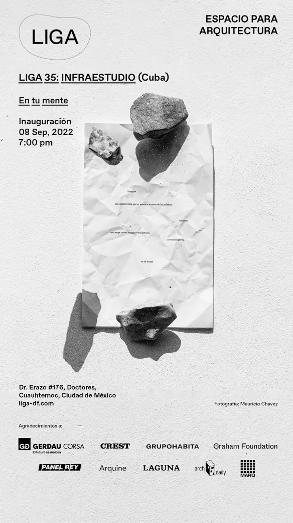 marq_mx's tweet photo. No te puedes perder la  la inauguración de LIGA 35: en tu mente, un proyecto de Infraestudio, un estudio de arte y arquitectura.

 Grupo MARQ apoya este proyecto. 

@LIGADF https://t.co/tSjFLwBXBM