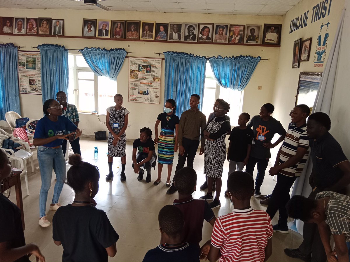 asidofoundation's tweet photo. To wrap up Day 2 of our Adolescent boot camp for mental health, We had the “gratitude dance” session, and competitions across the 5 healing circles (Breakout Groups).
Delivery back to back! 😎
Our hearts out to all participants of the Bootcamp.❤️
#Mentalhealth #ABC4MH https://t.co/NwoqVrklif