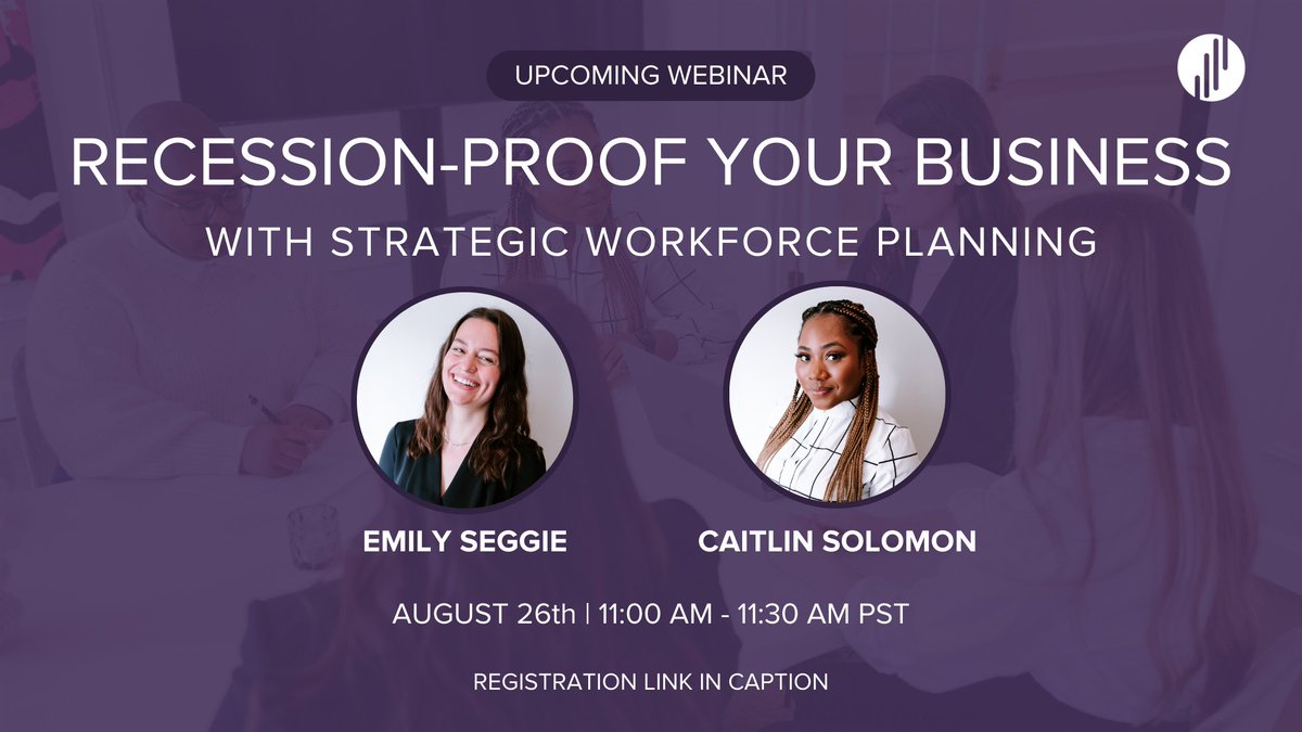 Have you registered yet? 👀

Come join us on August 26th at 11am PST for a free virtual session on Strategic Workforce Planning! ✨

🔗 hello.envolstrategies.com/strategic-work…