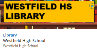 WestfieldHSLib's tweet photo. As you get started with new projects this year, be sure to check out your school's free databases and research guides, all available on Schoology. #WestfieldLibrary https://t.co/ZHx0Tpc8wW