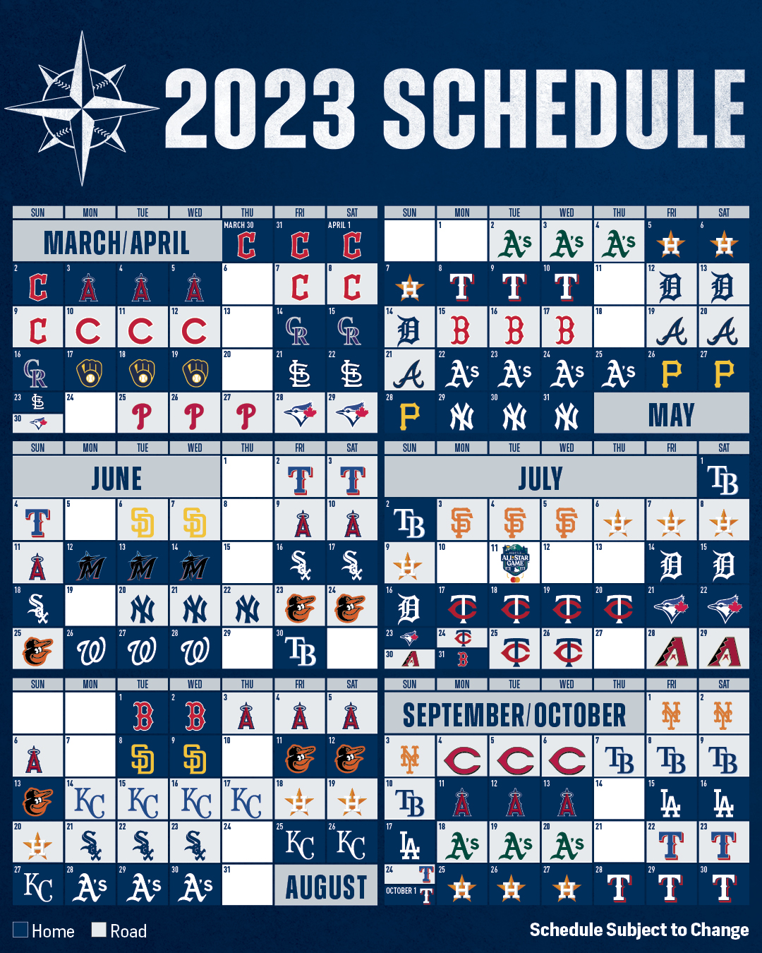 Chia sẻ 73+ về MLB seattle mariners schedule mới nhất - cdgdbentre.edu.vn