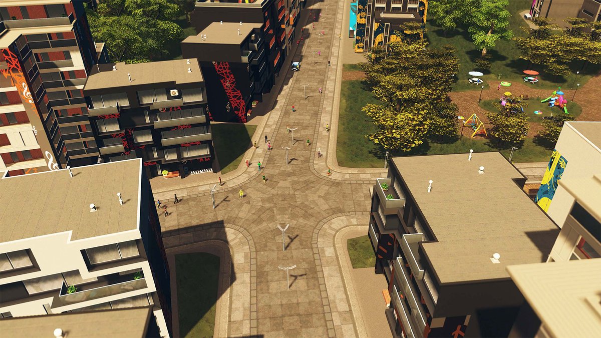 Who's looking forward to #CitiesSkylines Plazas and Promenades? Imagine the town centres you could build with these! What other things will you be doing with them?