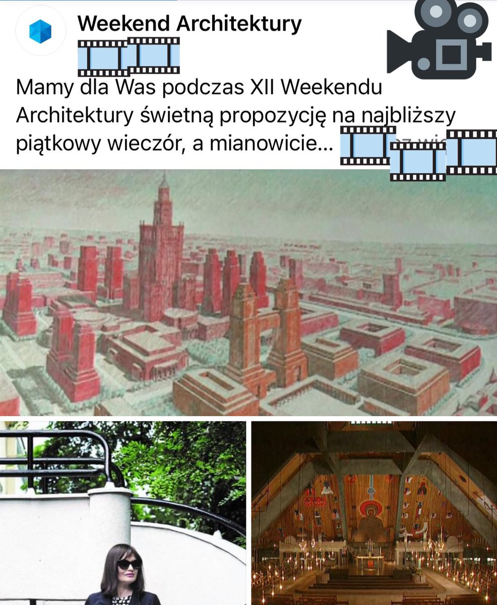 26 sierpnia o 19.30 w Gdyńskim Centrum Filmowym trzy archiwalne filmy TVP o architekturze czasu przełomu po 1989 roku i spotkanie ze współautorką <a href="/porebska_ewa/">Ewa P. Porębska</a> ▶️ redaktorką naczelną <a href="/ArchitekturaMur/">Architektura-murator</a> 🎥#WeekendArchitektury <a href="/MiastoGdynia/">Gdynia</a>