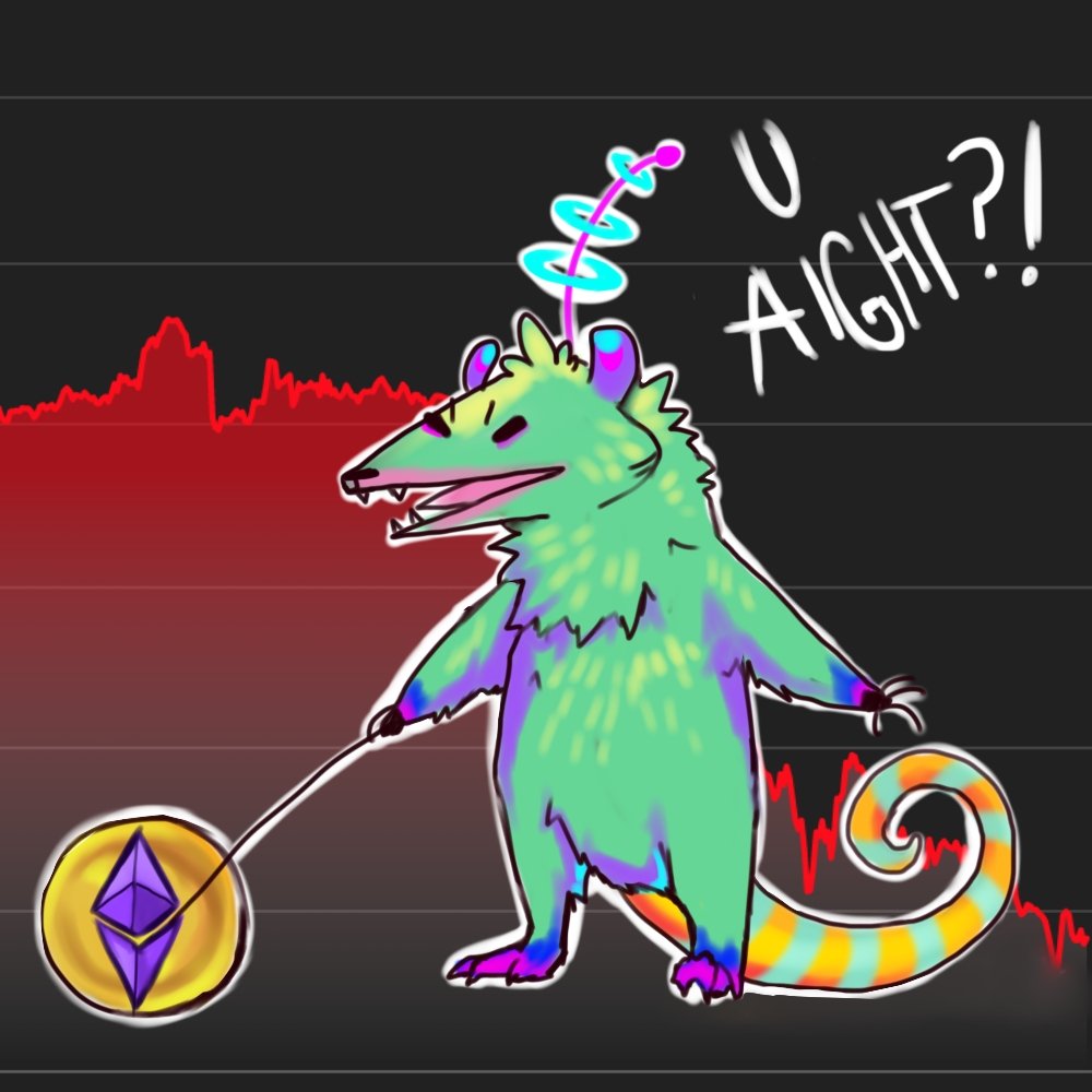 $ETH What are you doing?

ƈօʍɛ քʟǟʏ քօֆֆʊʍ աɨȶɦ ʊֆ! 

discord.com/invite/NKRcjce…

#OhPossum #MintingSoon #Synthwave #Music #NFTs #NFTCommunity #ScifiArt #Ethereum #WomanInNFTs