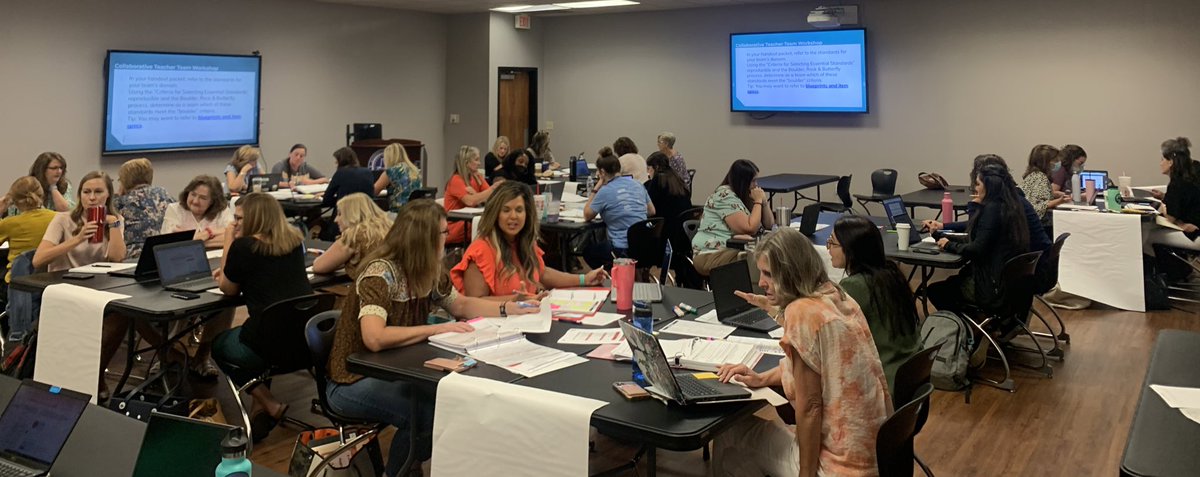 Great morning with 4th grade teachers and Math Coaches beginning the work of identifying District Essential Standards!