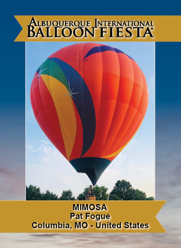 Balloon Fiesta on Twitter Pilot Pat Fogue of Columbia