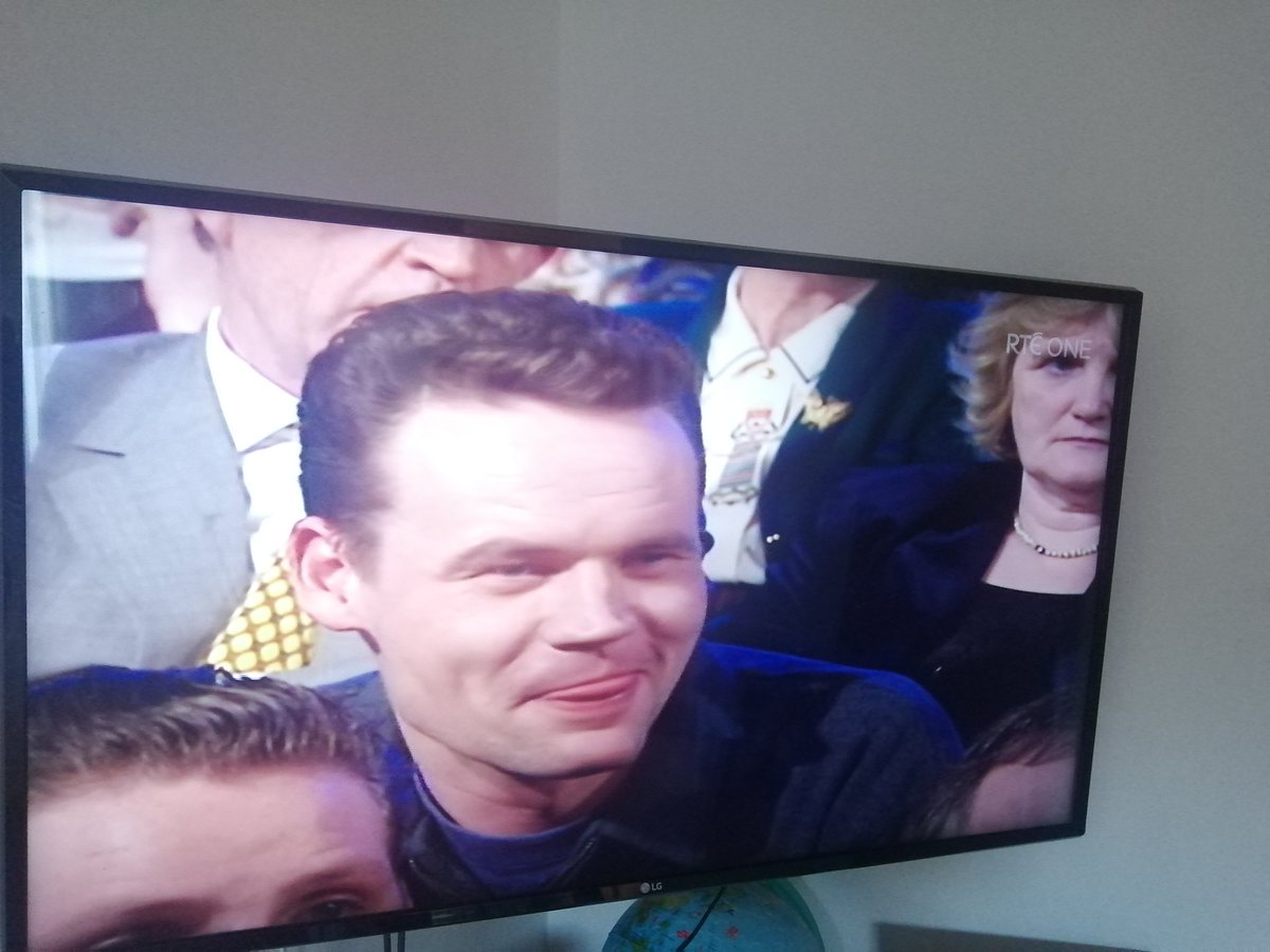 stagedreaction's tweet photo. Impeccable timing form #ReelingInTheYears this evening. P. Flynn on the Late Late, 1999. "I'll tell you something, it's a well paid job, ... But with houses and cars and a few housekeepers.... ".
(plus the facial expression on that audience member).
#TryItSometime https://t.co/QWYxIcvhWQ