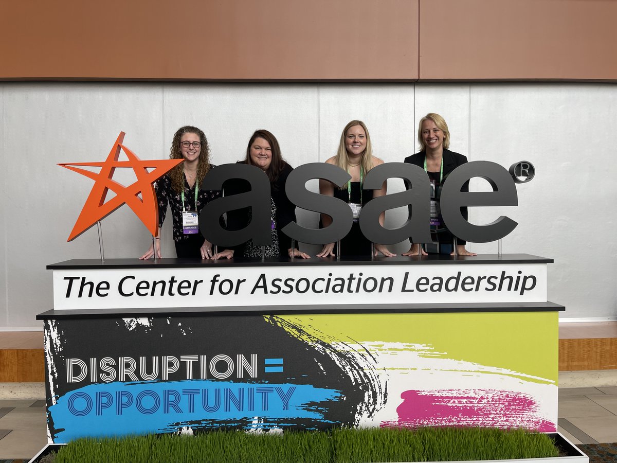 AssocResCenter's tweet photo. On our way back to Milwaukee from @ASAEannual! Jenni, Marie, Sandy, and Jennifer spent the last few days in Nashville learning and networking with fellow association leaders, enabling us to continue providing exceptional service to our clients. #ASAE22 https://t.co/kwg9YfGpci
