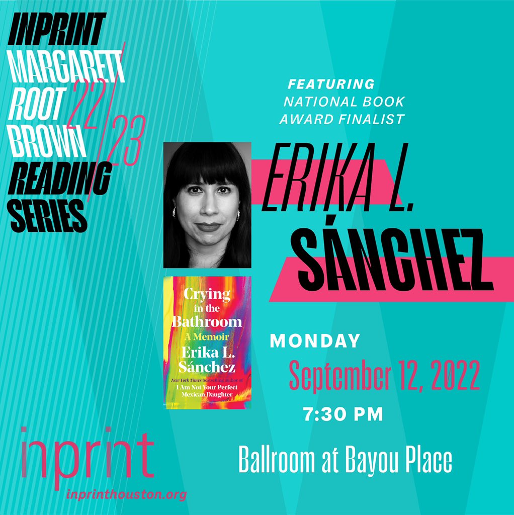 InprintHouston's tweet photo. “Sánchez writes hilariously and movingly about dating, depression, and defying expectations…We’d cry with Erika Sánchez in the bathroom any day.” – Glamour

Join us for what promises to be a lively conversation with @ErikaLSanchez and @jasminnemendez this September! https://t.co/BDpFqrCBhO