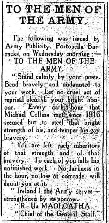CivilWarInKerry's tweet photo. This week in 1922, the only surviving newspaper in Kerry was suppressed after it published a message from Army Chief of Staff, Richard Mulcahy to his soldiers in the Kerry Command

The 'Kerry People' offices were raided by republicans the following day https://t.co/PireWpGS01 https://t.co/Kp8Fc37304