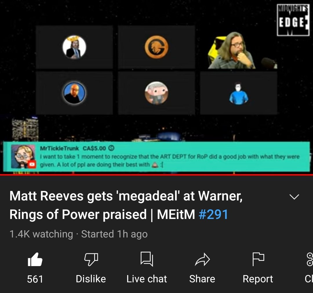 GNinjuh's tweet photo. 🌚#MidnightsEdgeInTheMorning🌞 #0291
#BLUECHECKMARKS LOVE IT!
#MattReeves Gets #Megadeal At #Warner | #RingsOfPower #Praised!
@Midnights_Edge/@AndreEinherjar
@ThomasConnorsJr
@CultureCasino
@ScriptDoctorPHD
@ThatChrisGore
@GeorgeMolho
U #MidNighters!
https://t.co/A7alErDJ1k https://t.co/aMbWwLev5l