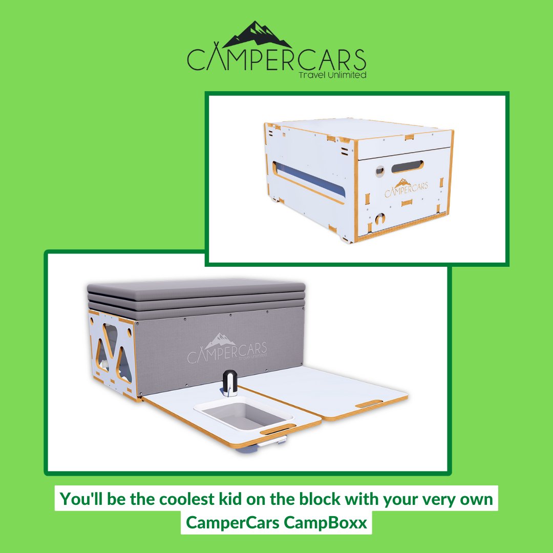 CamperCars's tweet photo. You'll be the coolest kid on the block with your very own CamperCars CampBoxx

Are you interested in the CampBoxx or CampCook 
Follow our adventure @ https://t.co/prs6AK5rNn
#carcamping #campercars #campervan #adventurevan #camping # https://t.co/0I5XgPxzBG