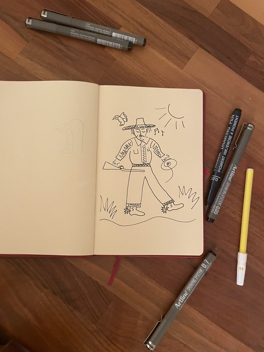 I draw stupid sketches during phone calls