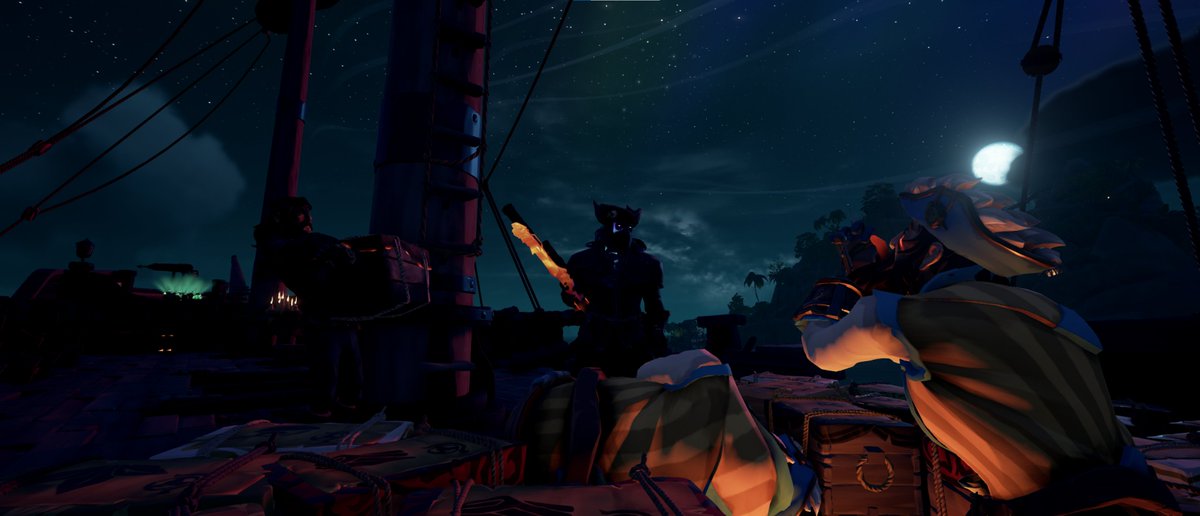 admiral_boxer's tweet photo. The merchants should have kept to our bargain. Our crew will be taking these crates at a discount now. #SoTshot #BeMoreReaper #BrimstoneHillFleet @SeaOfThieves https://t.co/UyI2nGi34b