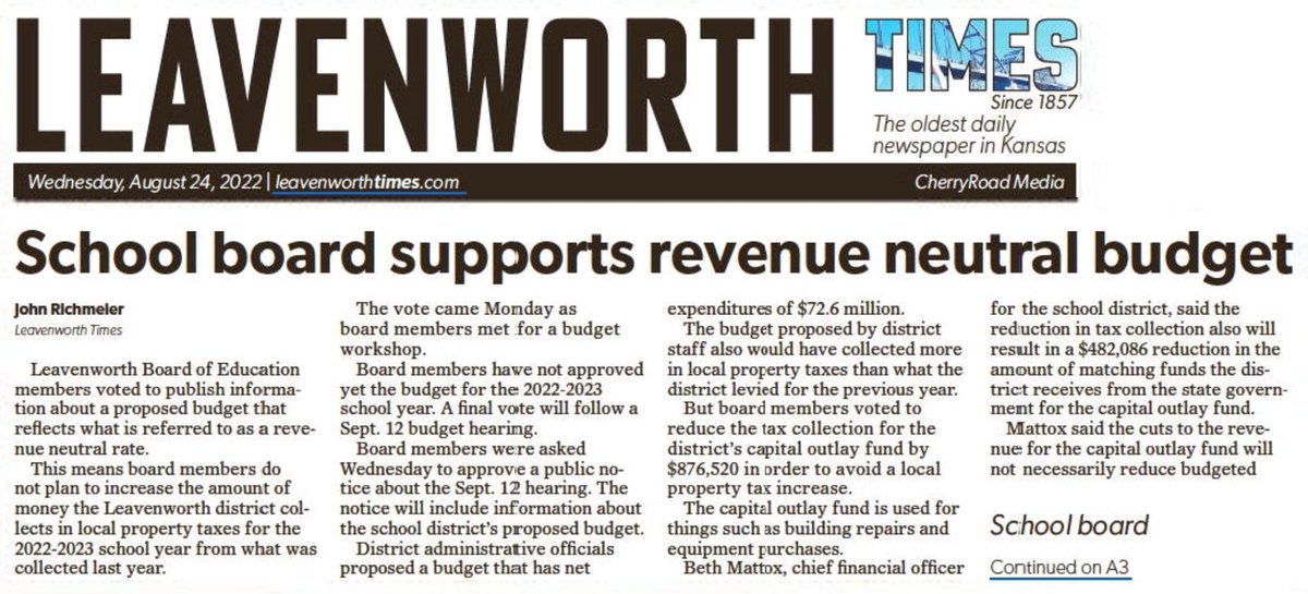 Pat Proctor on Twitter "So proud of conservative Leavenworth School