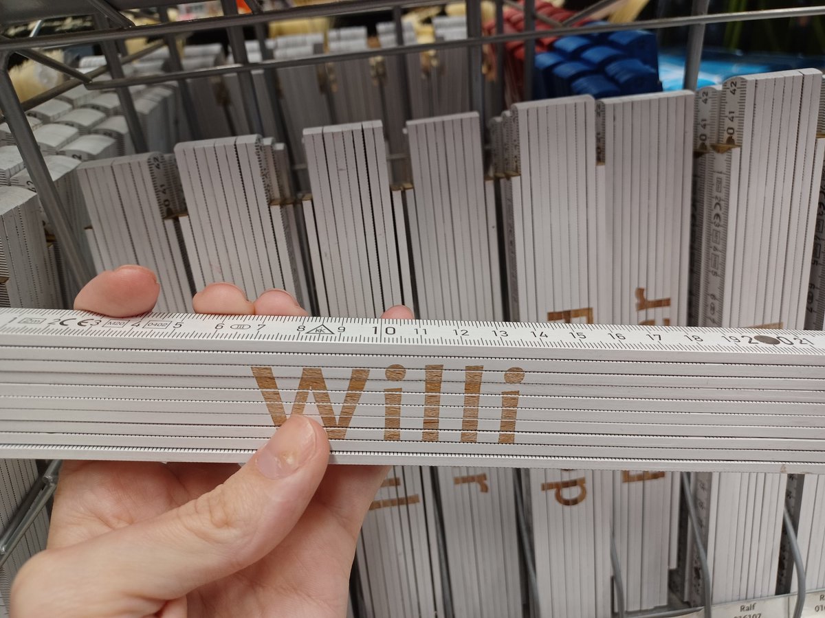 Ab heute messe ich alles in Willimeter!
