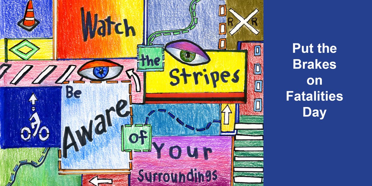 About 37,000 people die in traffic crashes each year across the U.S. That's nearly 101 fatalities every day. Help spread the safety message and enter the Put the Brakes on Fatalities Poster Contest. 
bit.ly/3vZQJOo