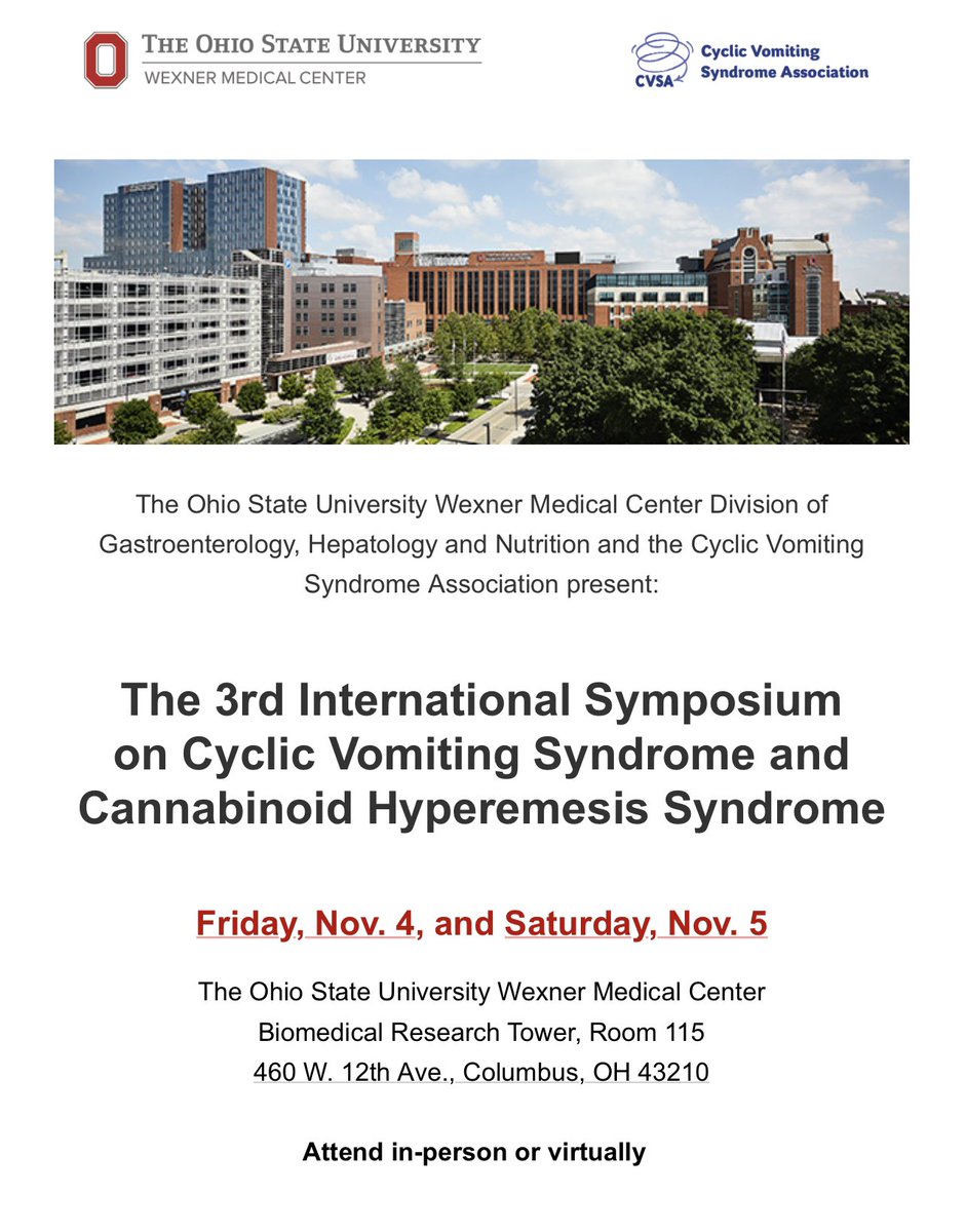 To learn about current diagnosis and management of CVS and CHS and also discover cutting edge research. #Cyclicvomiting #hyperemesis #vomiting #cvsa