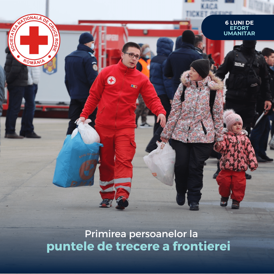 La nivel national, în cele șase luni, Crucea Roșie Română s-a implicat permanent pentru ajutorarea poporului ucrainean - crucearosie5.ro/dupa-sase-luni…