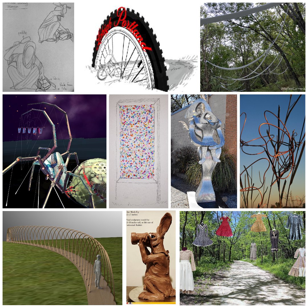 We have TEN amazing Art on the Trail proposals for the next sculpture at <a href="/LehighTrails/">Lehigh Trails</a>! Vote for your favorite by 8/25: surveymonkey.com/r/S8TKN5C