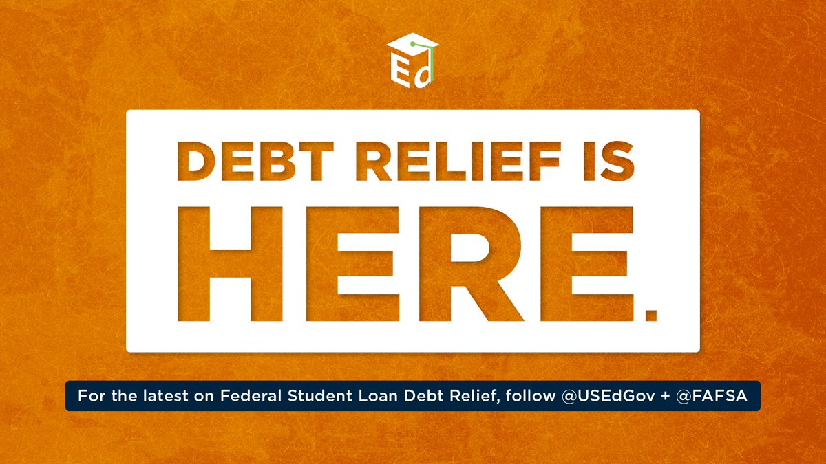 usedgov's tweet photo. It’s a new day for millions of Americans with federal student loans! https://t.co/SwMiGmxI1V