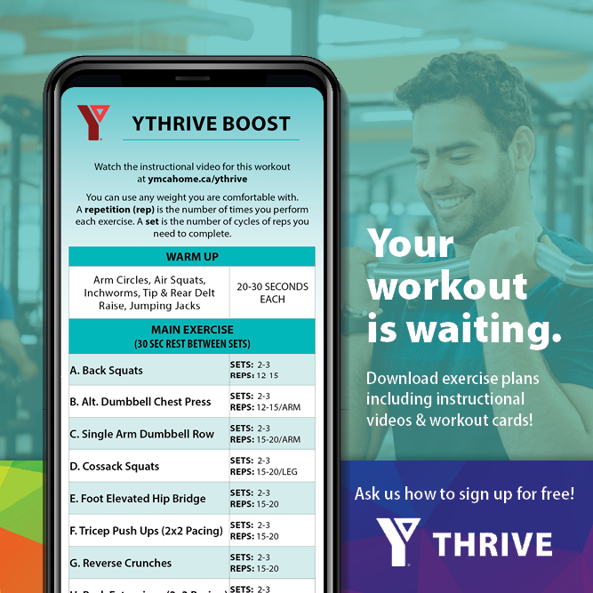 YMCA_Saskatoon's tweet photo. Your workout is waiting; it's just 1 step away!
YThrive offers workouts of various levels; it’s the perfect way to get a well-rounded routine into your schedule.
#YThrive #YHome #YMCASaskatoon #Fitness #Motivation https://t.co/lLgrt1kvA7