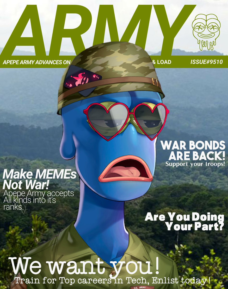 uncwax's tweet photo. Daily Issue#23 @RareApepeYC #RAYC 
Are You Doing Your Part? #apepearmy https://t.co/8ZuCxmPZNy