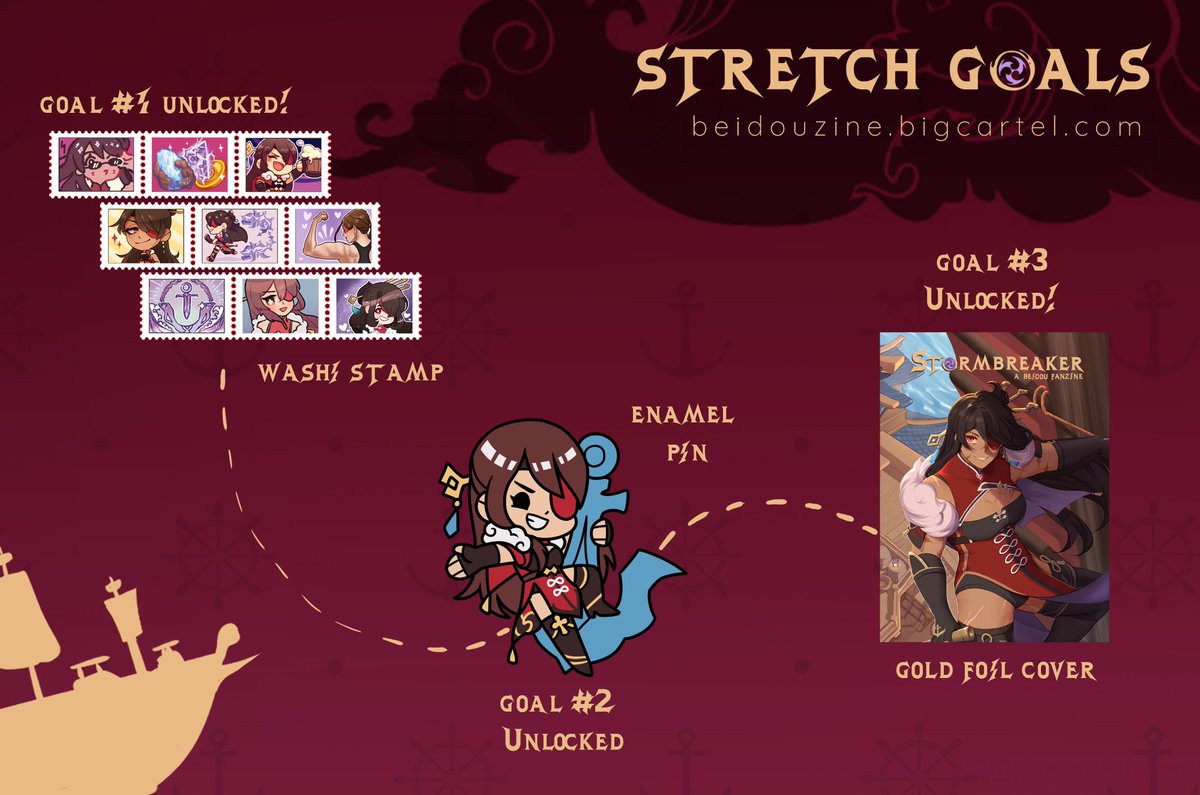 BeidouZine's tweet photo. ⚡️We've unlocked the gold foil cover! Every bundle with a physical zine will have gold foil⚡️

Pre-orders close TODAY at 11:59 EST, in about 10 hours from now! Don't miss out on all these extra goodies 💪 https://t.co/v8B0QfN2aq