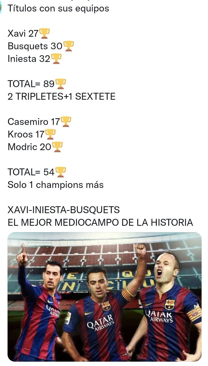 varonthiago1's tweet photo. @AdriRM33 Es un excelente jugador... pero creo que escuche más de iniesta desde más joven y a luka desde más mayor... aún así es un top https://t.co/YSRKerHC1m