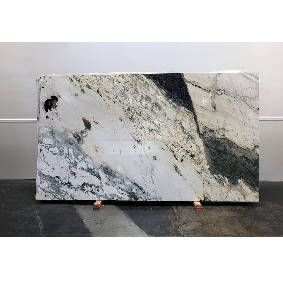 evolvsurfaces's tweet photo. Have you seen our slabs of Breccia Capraia? These gorgeous #Italian #marble features dramatic purples and dark greens set against a warm white background. 
.
.
.
#naturalstone #luxury #kitchen #bathroom #homedecor #decor #homereno https://t.co/QgIkyH1iRA