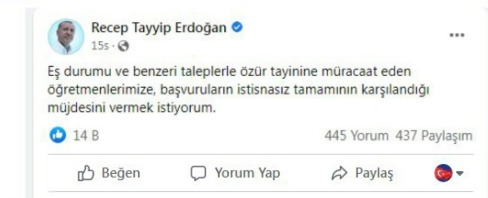 HeisenbergYoYo's tweet photo. Sayın Cumhurbaşkanımız müjdeyi verdi. Fakat meb uygulamıyor. Aynı il içinde yıllardır ailemize uzaktayız. #iliciozuristisnaoldu #ogretmenlerunutmayacak
@RTErdogan
@tcmeb
@_aliyalcin_ 
@turkegitimsen https://t.co/nobY3oAwWx