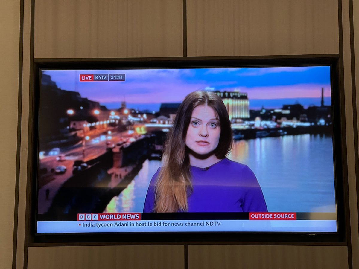 Switched on my TV in hotel (Sofia, Bulgaria) and caught a glimpse - See the ticker line below. How come Adani buying NDTV is world news and see the choice of words “hostile bid”. A hell lot of external forces are against India 🇮🇳