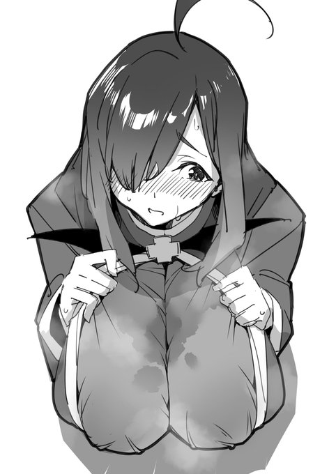 ウィズさん胸汗 