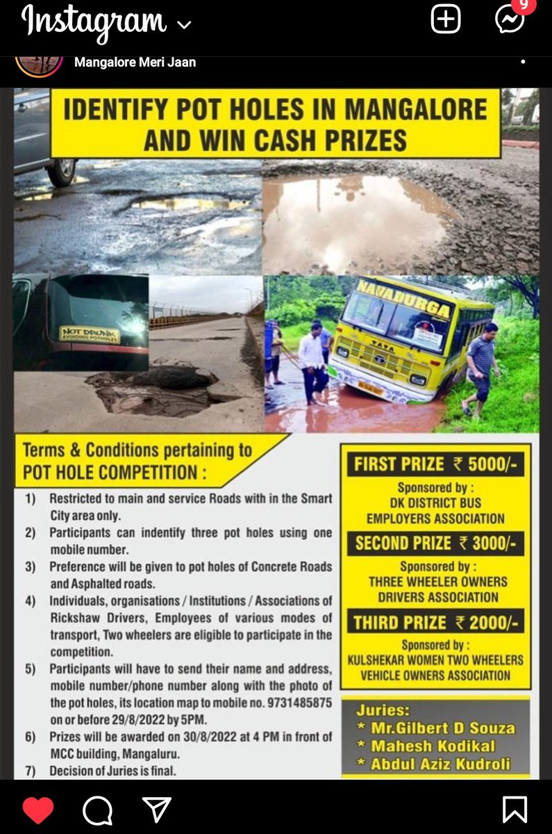 pravilthanmay's tweet photo. Hope every pothole is repaired and our PMs @PMOIndia vehicle doesn't get damaged in pothole on 2nd sep. #potholeseazadi https://t.co/XjIegiXzbx