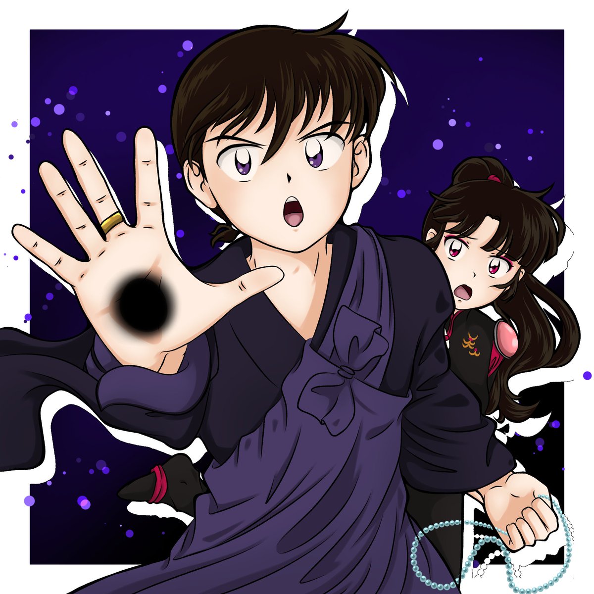 SatoruTaisho's tweet photo. Sacrifice. 🙏
#mirsan #miroku #sango #sangoxmiroku #mirokuxsango #inuyasha #inuyashafanart #fanart #animeart #illustrationartists #ibispaintxart #digitalartwork #illustration #blue #mirsanweek #honduras #digitalpainting #digitalart #illustration https://t.co/2jtnQ4pfRb